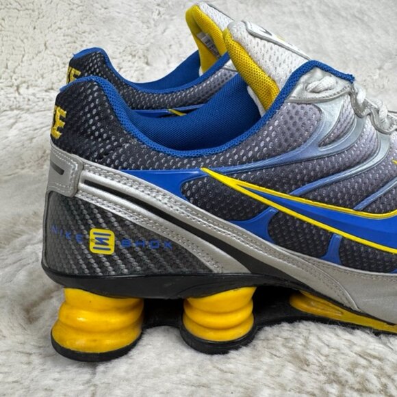 Nike Shox Turbo Men's Running Shoes Size 12 US 318161-146 Blue Silver Yellow - Picture 2 of 11